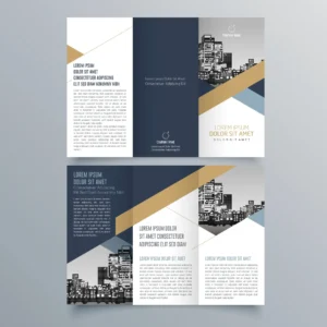 Brochure design, brochure template, creative tri-fold, trend brochure