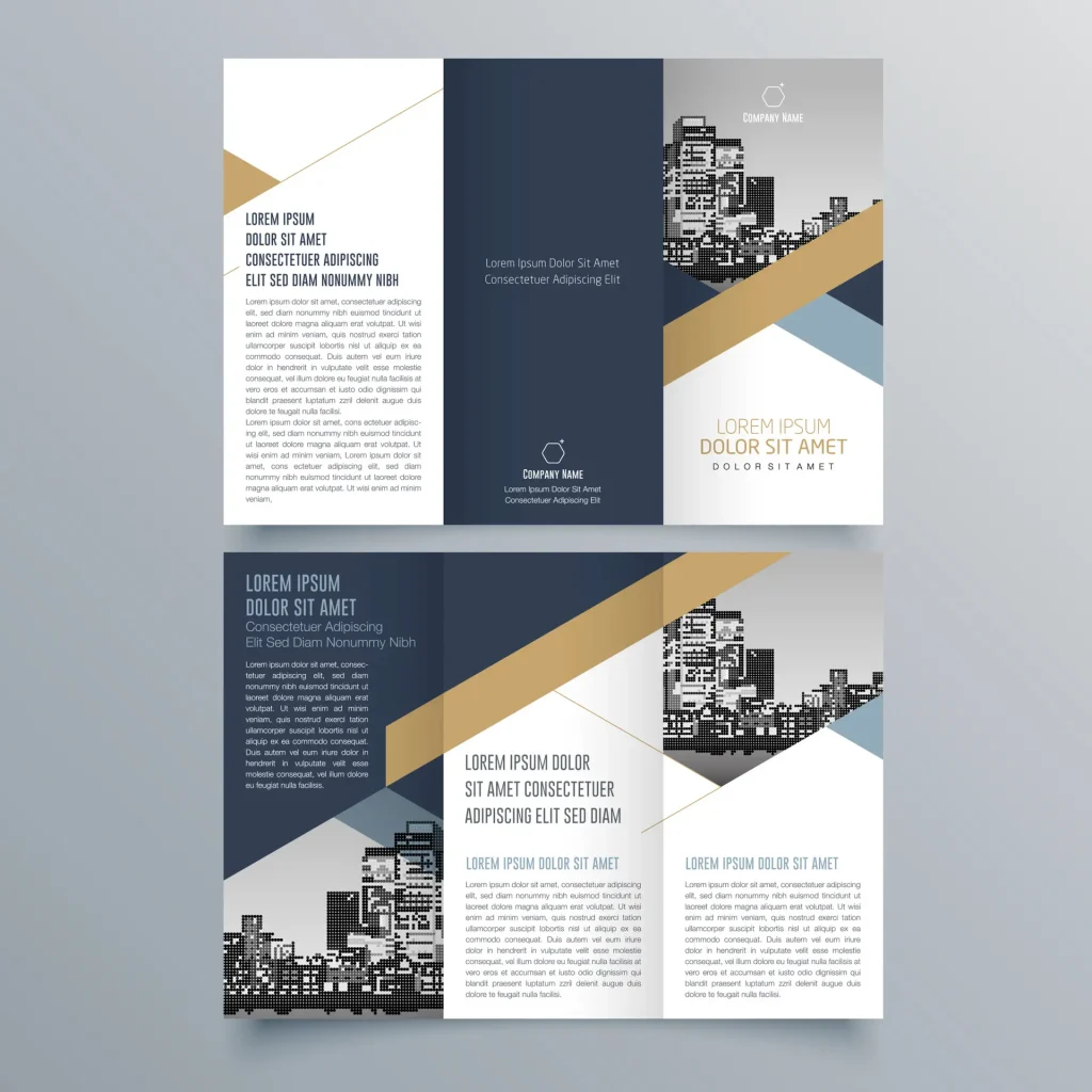 Brochure design, brochure template, creative tri-fold, trend brochure